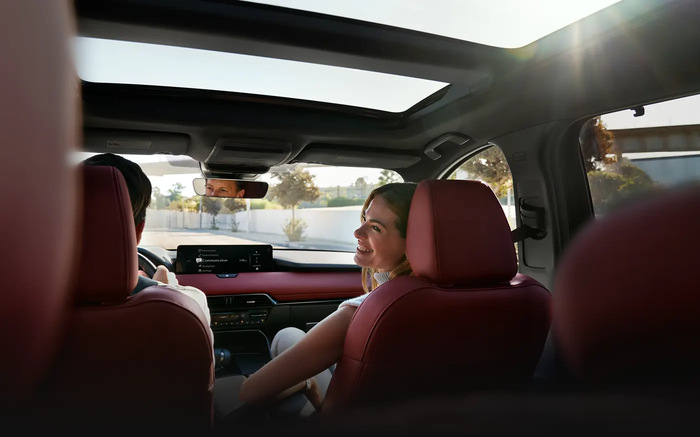 Friends riding in the 2-row 2027 Mazda CX-90 | Velocity Mazda in Tyler TX